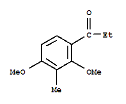 2,4-DIMETHOXY-3-METHYLPROPIOPHENONE结构式