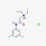 2-[(3,5-dimethylphenyl)amino]-N,N-diethyl-2-oxoethanaminium chloride结构式