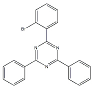 Structure of 2-(2-bromophenyl)-4,6-diphenyl-1,3,5-triazine