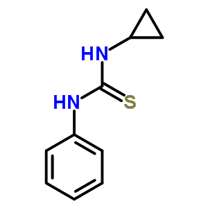 1-cyclopropyl-3-phenylthiourea结构式