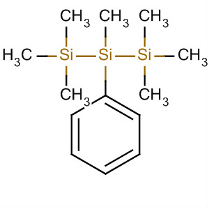Structure of Trisilane, 1,1,1,2,3,3,3-heptamethyl-2-phenyl-