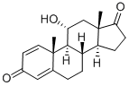 11alpha-hydroxyandrosta-1,4-diene-3,17-dione结构式