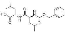 N-苄氧羰基-L-亮氨酰-L-亮氨酸结构式