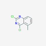 Chemical structure of 2,4-dichloro-5-methylquinazoline