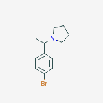 1-[1-(4-bromophenyl)ethyl]pyrrolidine结构式