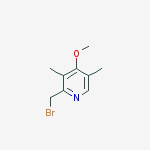 2-(bromomethyl)-4-methoxy-3,5-dimethylpyridine结构式