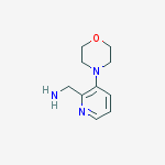 (3-Morpholinopyridin-2-yl)methanamine结构式