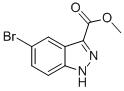 Structure of METHYL 5-BROMO-1H-INDAZOLE-3-CARBOXYLATE