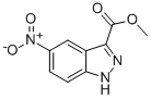 Structure of METHYL 5-NITRO-1H-INDAZOLE-3-CARBOXYLATE