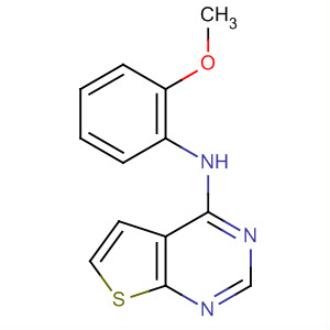 Structure of Thieno[2,3-d]pyrimidin-4-amine, N-(2-methoxyphenyl)-