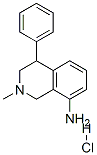 Structure of 2-Methyl-4-phenyl-1,2,3,4-tetrahydro-8-isoquinolinamine hydrochloride