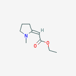 Structure of 2-(1-Methyl-2-pyrrolidinylidene)-Acetic acid ethyl ester