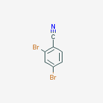 Structure of Benzonitrile, 2,4-dibromo-