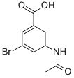 3-乙酰氨基-5-溴苯甲酸结构式