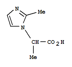 Structure of 1H-Imidazole-1-aceticacid, a,2-dimethyl-