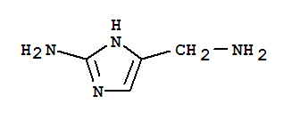 1H-IMIDAZOLE-4-METHANAMINE,2-AMINO-结构式