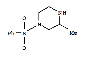 1-苯磺酰基-3-甲基哌嗪结构式