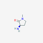 (R)-3-Amino-1-methyl-pyrrolidin-2-one结构式
