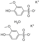 Structure of Potassium guaiacolsulfonate hemihydrate