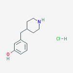 Structure of 3-PIPERIDIN-4-YLMETHYL-PHENOL HYDROCHLORIDE