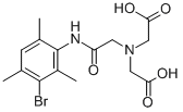 N-(3-溴-2,4,6-三甲基苯基甲酰甲基)乙酰乙酸结构式