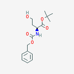 T-BUTYL (2S)-2-[(BENZYLOXYCARBONYLAMINO)]-4-HYDROXYBUTYRATE结构式