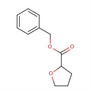Structure of 2-Furancarboxylic acid, tetrahydro-, phenylmethyl ester