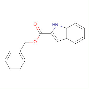 Structure of 1H-Indole-2-carboxylic acid, phenylmethyl ester