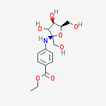 Structure of Benzocaine N-D-Fructoside