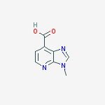 3-METHYL-3H-IMIDAZO[4,5-B]PYRIDINE-7-CARBOXYLIC ACID,>95%结构式