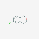 Structure of 1H-2-Benzopyran, 6-chloro-3,4-dihydro-