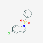 1H-Indole, 5-chloro-1-(phenylsulfonyl)-结构式