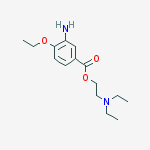 Structure of 2-(diethylamino)ethyl 3-amino-4-ethoxybenzoate