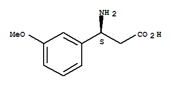 Structure of (S)-3-AMINO-3-(3-METHOXY-PHENYL)-PROPIONIC ACID