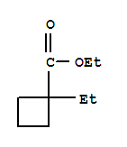 Structure of ethyl 1-ethylcyclobutanecarboxylate