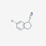6-BROMO-2,3-DIHYDRO-1H-INDENE-1-CARBONITRILE结构式
