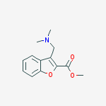 Structure of methyl 3-dimethyl-aminomethylbenzofuran-2-carboxylate