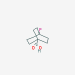 Structure of Bicyclo[2.2.2]octane-1-carboxylic acid, 4-fluoro-