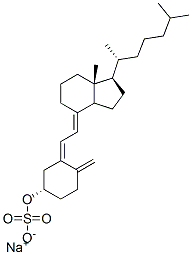 CHOLECALCIFEROL SULFATE SODIUM结构式