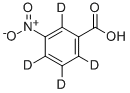 3-NITROBENZOIC-D4 ACID结构式