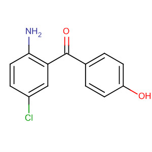 Structure of Methanone, (2-amino-5-chlorophenyl)(4-hydroxyphenyl)-