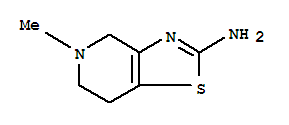 Structure of 5-methyl-6,7-dihydro-4H-[1,3]thiazolo[4,5-c]pyridin-2-amine