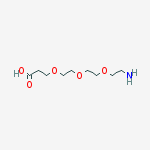 Structure of alpha-aMine-oMega-propionic acid triethylene glycol