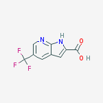 5-(Trifluoromethyl)-1H-pyrrolo[2,3-b]pyridine-2-carboxylic acid结构式