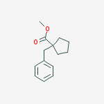 Cyclopentanecarboxylic acid, 1-(phenylmethyl)-, methyl ester结构式