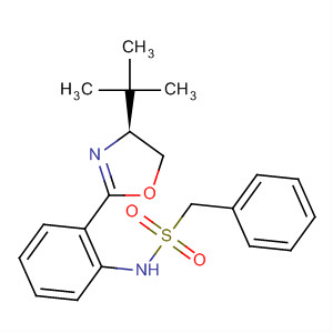 Structure of Benzenemethanesulfonamide,N-[2-[(4S)-4-(1,1-dimethylethyl)-4,5-dihydro-2-oxazolyl]phenyl]-