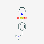 Structure of 1-[4-(pyrrolidin-1-ylsulfonyl)phenyl]methanamine