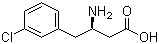 Structure of (R)-3-AMINO-4-(3-CHLOROPHENYL)BUTANOIC ACID