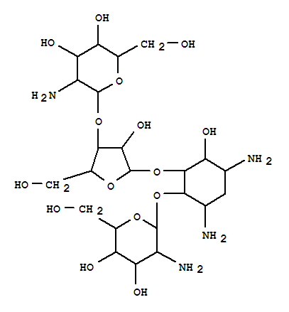 6-deamino-6-hydroxyparomomycin I结构式