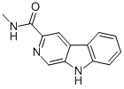Structure of 4-b)indole-3-carboxamide,n-methyl-9h-pyrido(